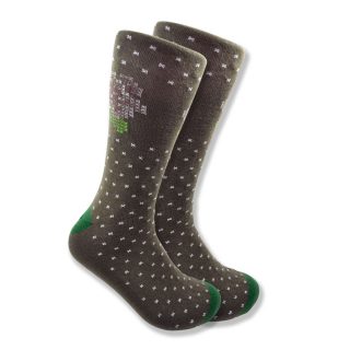 Men's Gray Sampler Stitch Socks